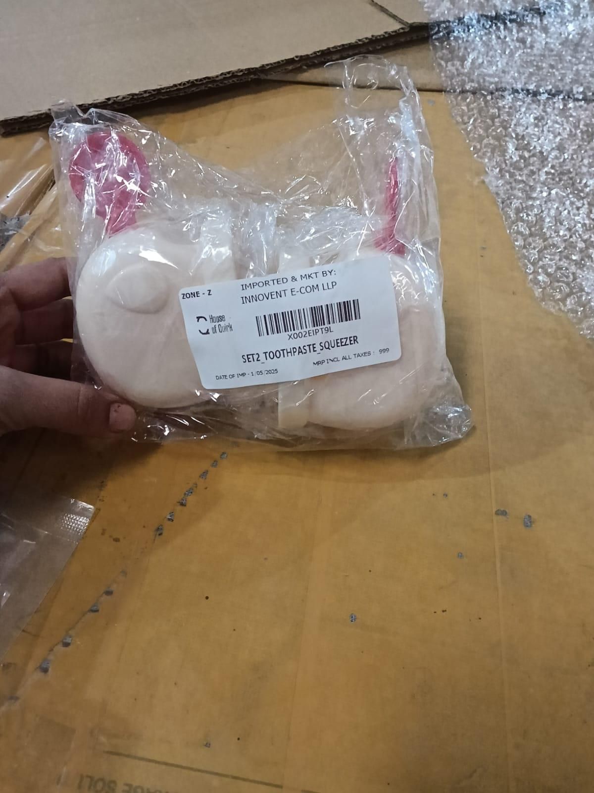 Elephant Toothpaste Squeezer & Holder (Pack of 2)